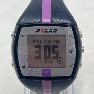 Polar FT7 Digital Watch Women 38mm Heart Rate Monitor Black Purple New Batter 8"